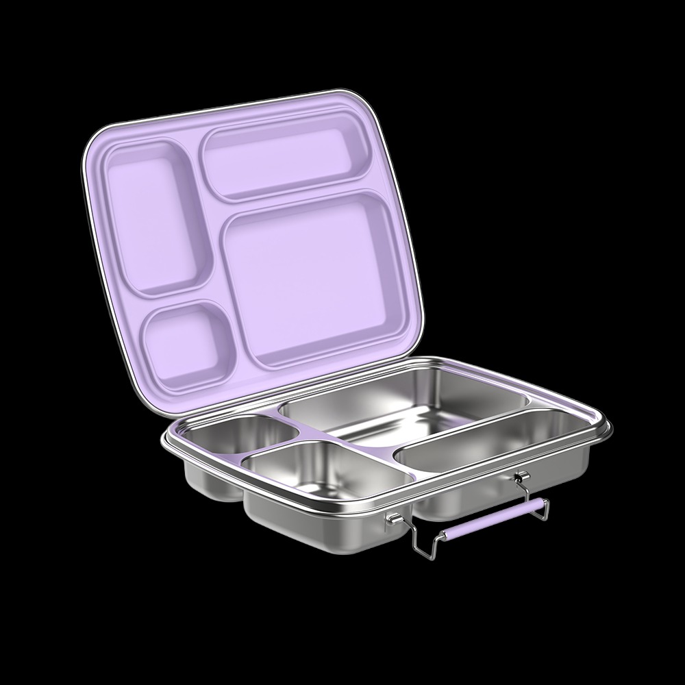Fiambrera bento de acero inoxidable para llevar la comida